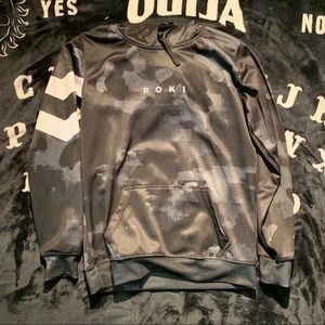 Pokimane gray camo hoodies